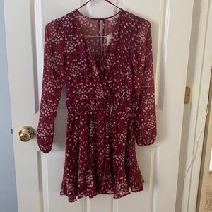 Burgundy dress size xs